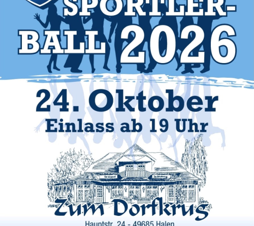 Kartenvorverkauf für unseren Sportlerball 2026 gestartet