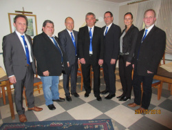 v.l.n.r.: Bernd Michael Lüske, Hardy Rieger, Thomas Berlin, Andreas Mählmann, Stephan Runge, Sandra Thoben, Rainer Hülskamp, es fehlt Monika Prenger.