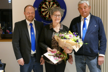 Vorsitzender Thomas Berlin, Pressewartin Breitensport Monika Prenger, 1. Vorsitzender Andreas Mählmann